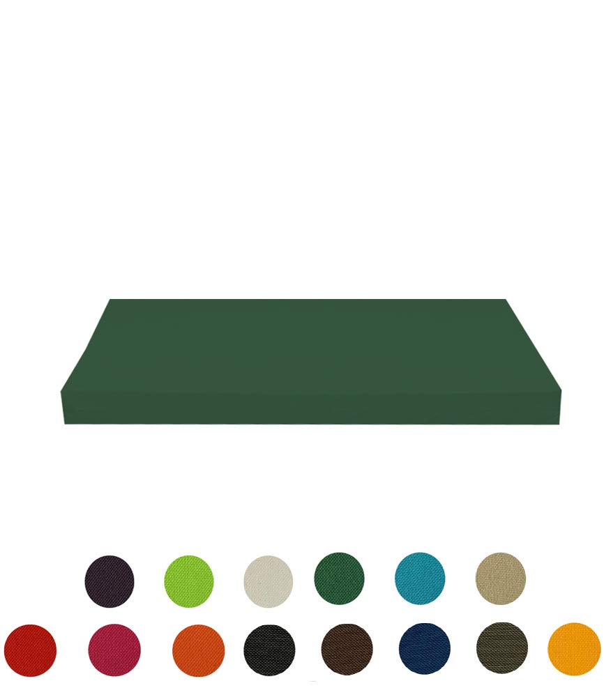 Outdoor Indoor Water Resistant 3 Seater Bench And Patio Furniture Padded Cushion Only Garden Furniture Pad 142cm X 52cm X 6cm Thick Bottle Green Buy Online In Congo Istyle Mode Products