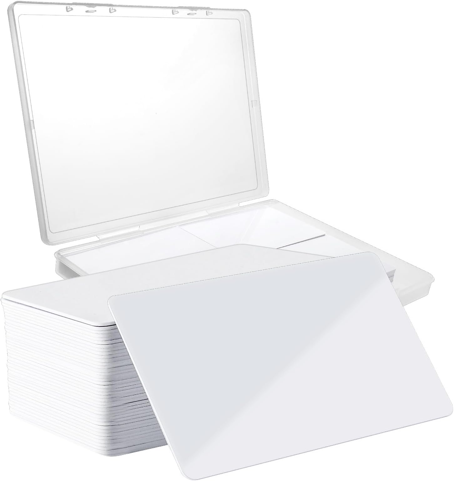 40 Pcs NFC Cards NFC Tags NFC 215 Card White Blank NFC Business Card Rewritable NFC Tags 504 Bytes Memory Compatible with Android and NFC Enabled Mobile Phones Devices