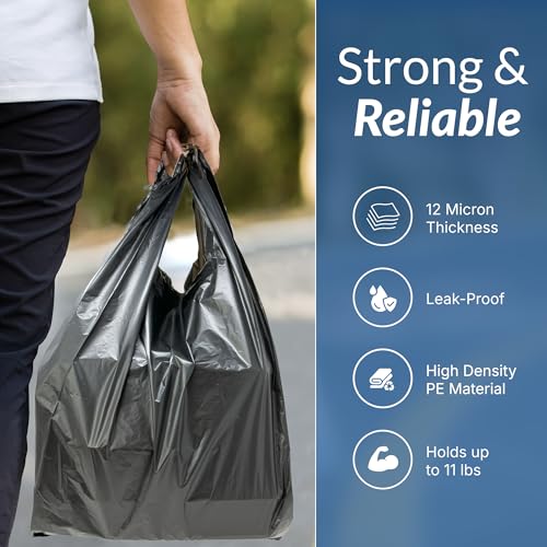 Reli. 350 Pack Black Shopping Bags