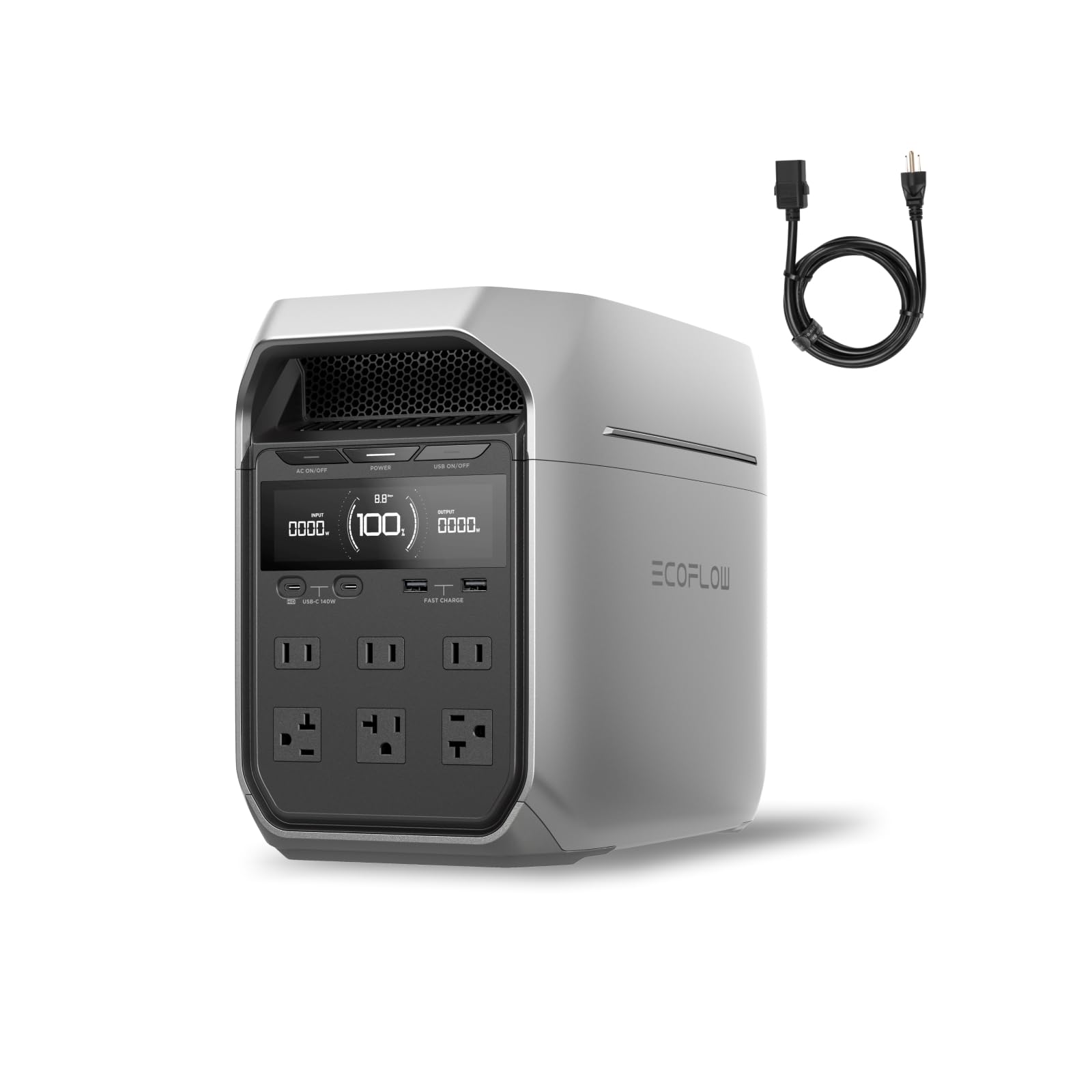 EF ECOFLOW Solar Generator Delta 3 Plus with AC Cable, 1000W Solar Input, LFP(LiFePO4) Battery, Portable Power Station for Home Backup Power, Camping & RVs - 2