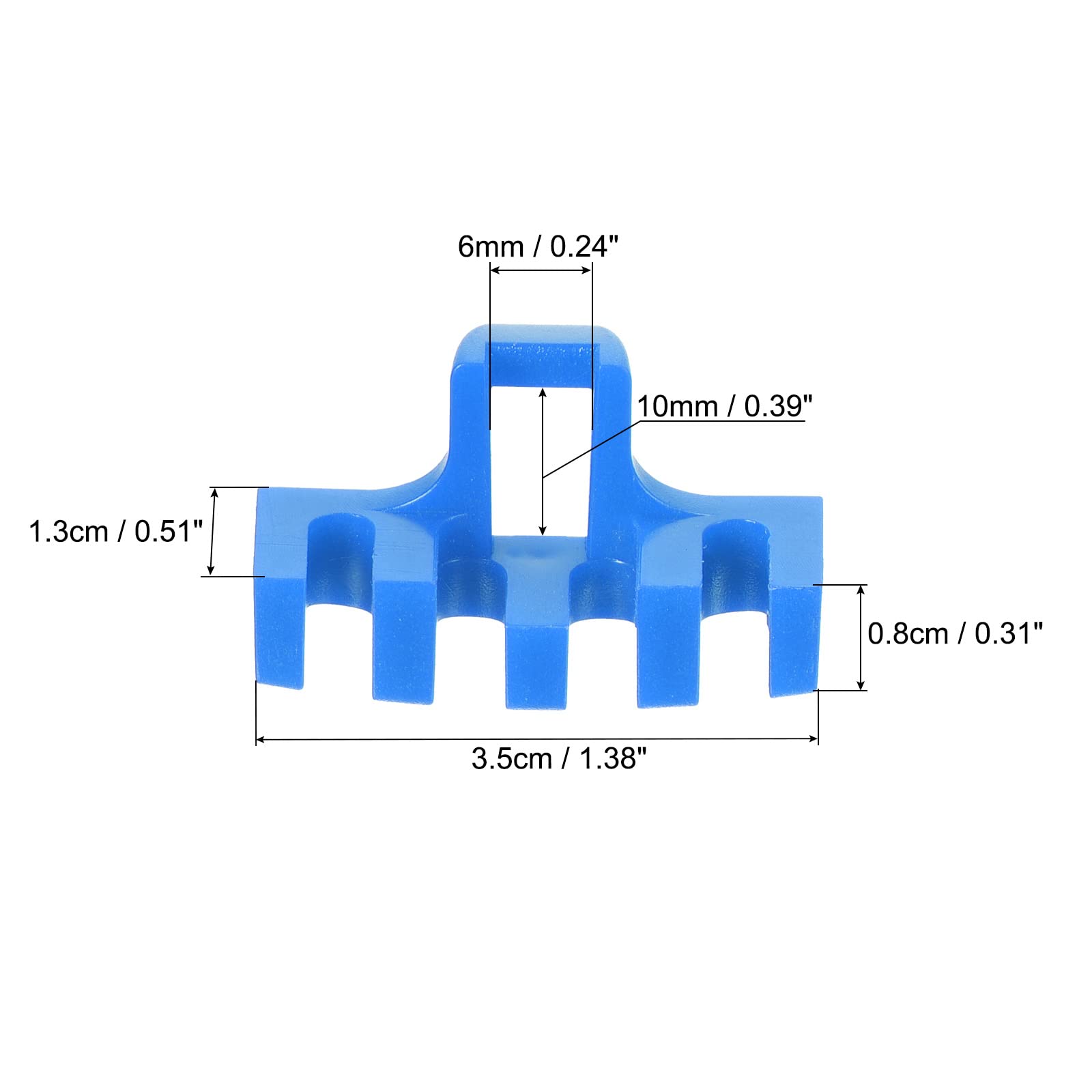 PATIKIL Badminton Stringing Racquet Load Spreader, 2 Pack Racket High Pounds Load Adapter Protector Stringing Machine Tool, Blue