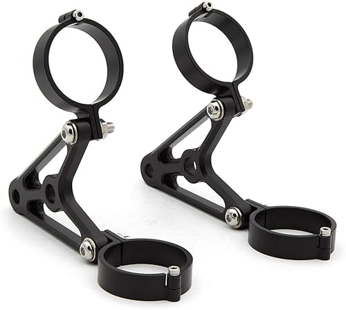 Universal motocicleta CNC 41mm1.6in faro luz de giro abrazaderas soporte soporte soporte tenedor para cruceroscorredores de caféluchadores