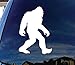Bigfoot Sasquatch Car Window White Vinyl Decal Sticker 7.25" Tall | Premium Quality Vinyl