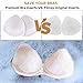 Nimiah Bra Pads Insert 3 Pairs Sewn Edge Bra Inserts AB, CD, DE Cups | Swimsuit Replacement Pad Beige Black White Optional