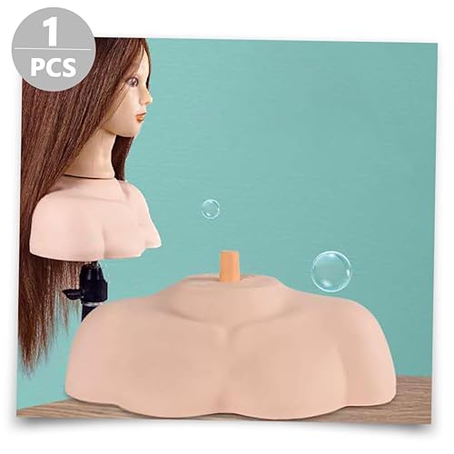 Miniatura 3 de Beaupretty 1pc Head Form Shoulder Support Manikin Head Hairdressing Head Model Mannequin Body Model Manikin Shoulder Model maniquine Teaching Model