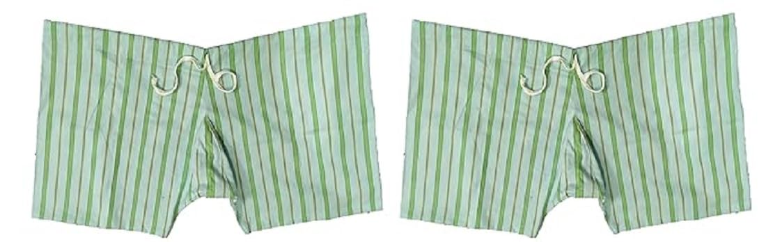 hivata Men's Cotton Khaadi Underwear (Pack of 2pc) Kaccha String Patte Wala Underwear Patte wala Kaccha Traditional Lattha, Janghiya, Patta Patti Kachha, Nade vala Nekar (Free Size) in Multi Color-picture-44
