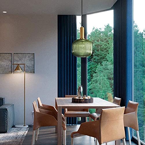 Chandelier de vidrio creativo E27 para iluminar tu comedor moderno con estilo nórdico 4