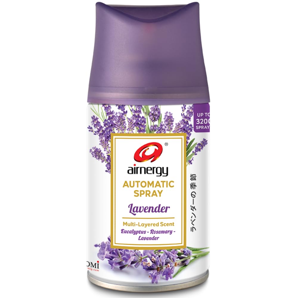 Airnergy Air Freshener Refill | Lavender Fragrance | 300ML | 3200 Sprays | For Homes, Offices, Restaurant, Hotel, Mall, Saloon, Showrooms | Fits All Standard Dispensers except 225ml Dispensers-image-16
