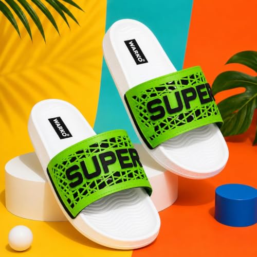 Image of WARKO Slippers For Men | Stylish Chappal For Boys | Soft Cushioned EVA Slides Slipper | Casual FlipFlop Daily Wear Footwear | Indoor Outdoor Use