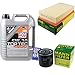 Produktbild QR-PARTS 69356667 Filter Set Inspektionspaket 5 Liter Liqui Moly Motoröl Top Tec 4200 5W-30 MANN-FILTER Luftfilter Ölfilter