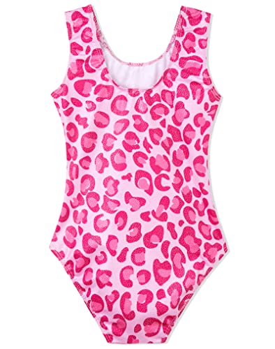 Image of Domusgo Toddler Leotard Gymnastics Long Sleeve, Sparkly Tumbling Dance Leotards for Baby Girls Kids Teens 2-14 Years