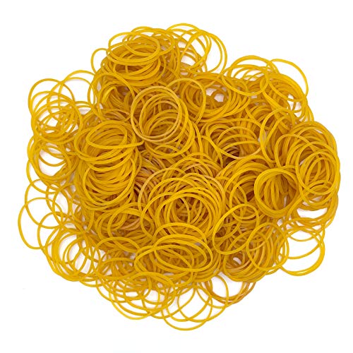 Rubber Bands 600pcs Stretchable Rubber Elastics Bands General Purpose Elastic Stretchable Bands Sturdy Rubber Bands for Home or Office use.