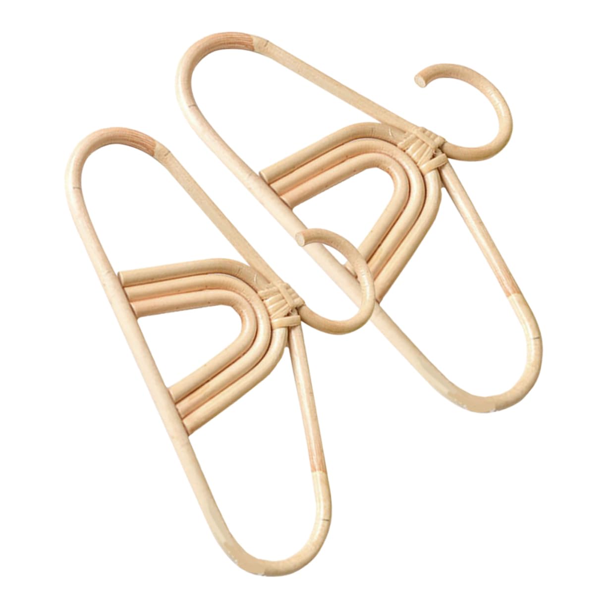 OFFSCH Unique Rattan Boys and Girls Hanger Set Decorative Hangers for Baby's Clothes Boys and Girls Room Decor