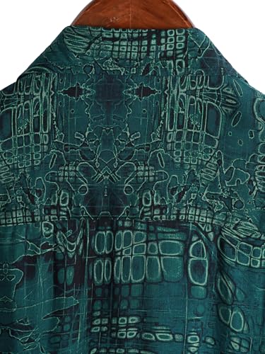 Image of JOTOOK Mens Hawaiian Shirt Short Sleeve Button Down Tropical Shirts Casual Floral Summer Beach Shirt