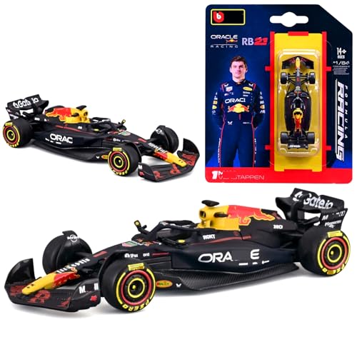 HTLNUZD 2025 Nuevo en Stock 1/64 F1 RB21#1 Coche de Carreras de Fórmula Uno Réplica Detallada de Aleación para Adultos