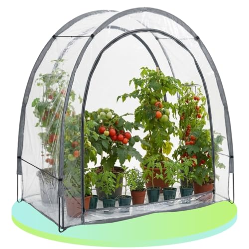 Ideoon Robustes Foliengewächshaus und Überwinterungszelt 175x186x84 cm: EIN Pflanzenschutz für optimale Ernte & frostfreie Pflege (Hochwertiges Modell 2026)