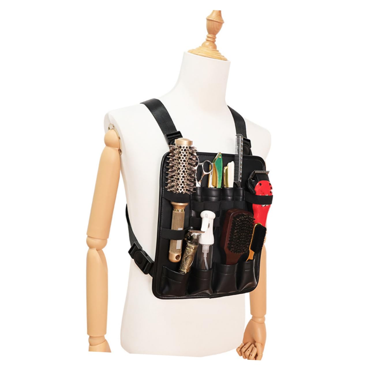 VICASKY Sac à Ciseaux de Coiffure Étui pour Outils de Coupe Sac de Rangement pour Ciseaux et Accessoires de Coiffure