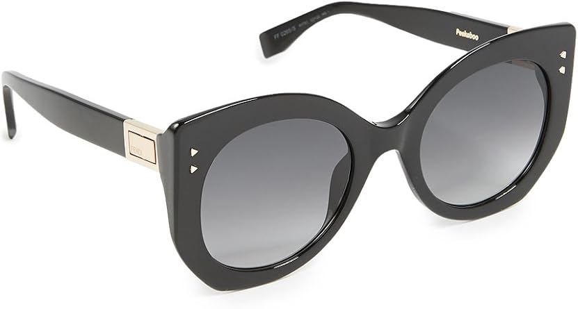 Fendi Women's FF 0265/S 9O 807 Sunglasses, Black/Grey, 52 : Amazon.co.uk:  Clothing