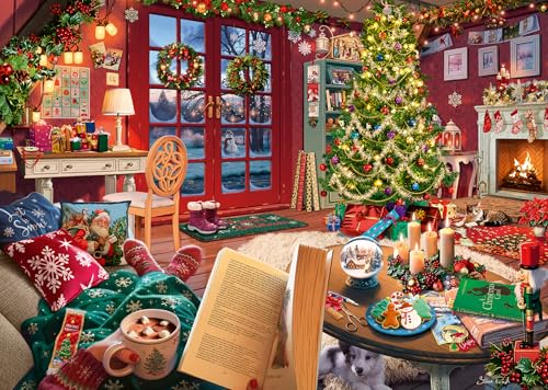 Ravensburger Cozy Christmas 500 Piece Large Format Jigsaw Puzzle for Adults