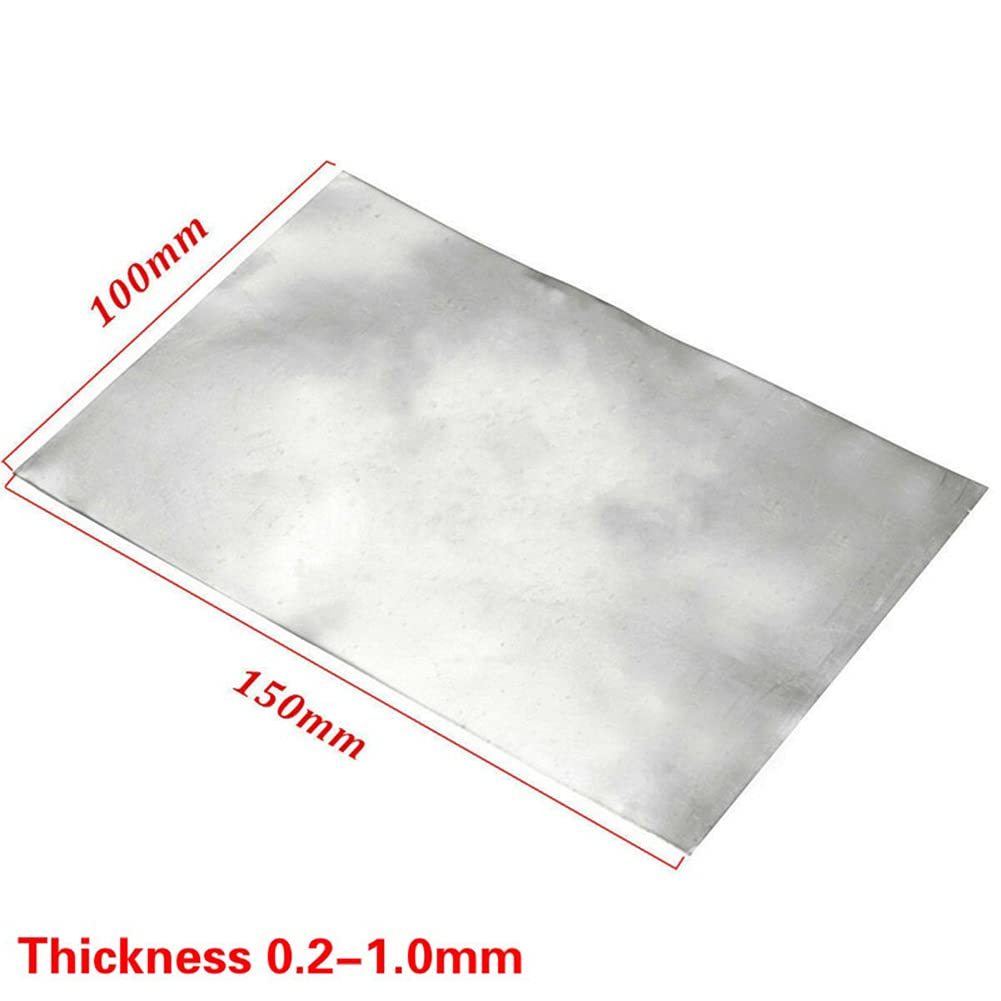 Tong Gu 1pc High Purity Pure Zinc Zn Sheet Plate Metal Foil for Science Lab Tool (THK 0.5 mm,39 x 59 inch)
