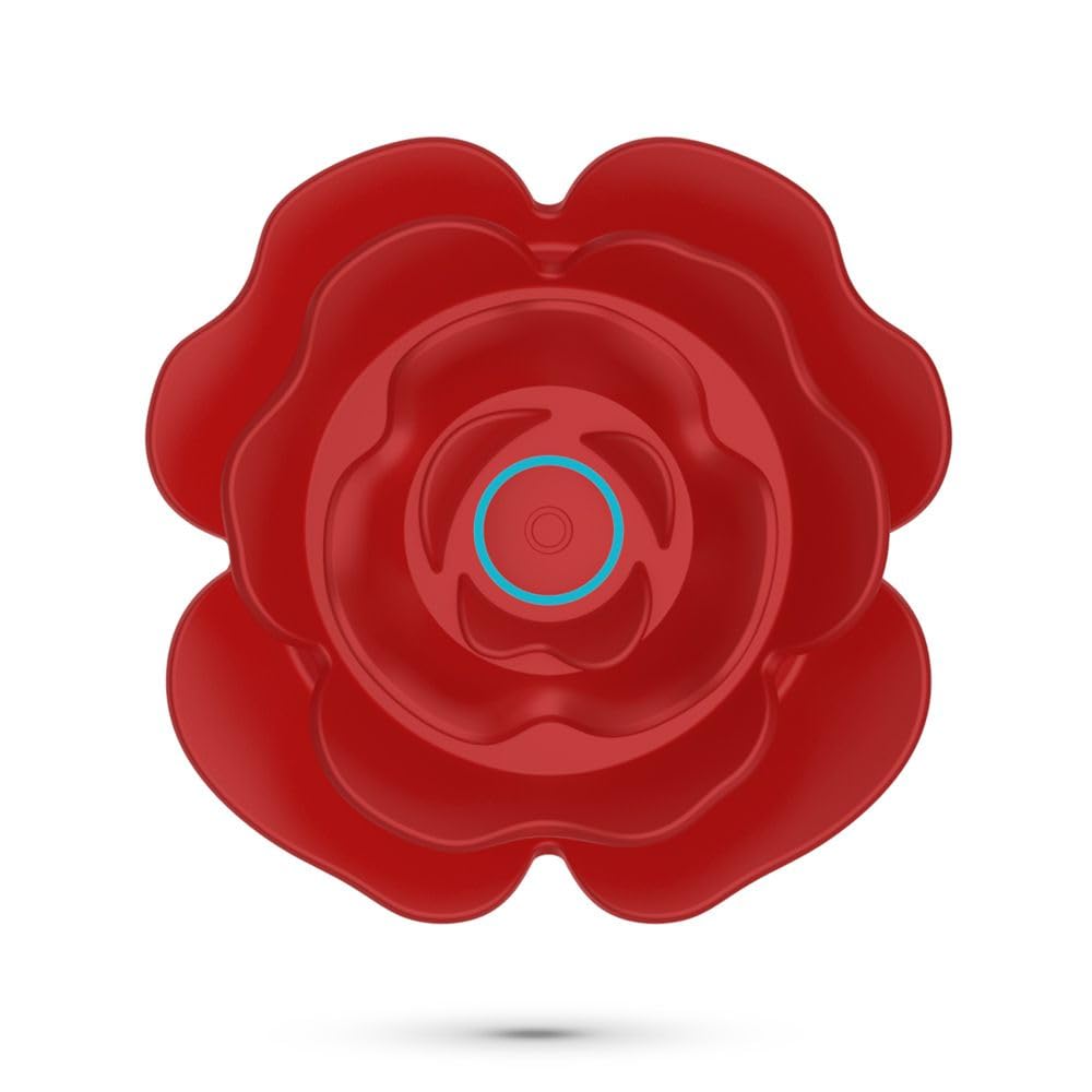 Stimolatore anale prostatico rosa rossa vibratore in silicone con telecomando e funzione di spinta ricaricabile USB