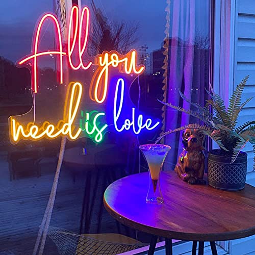 Personalizado Letrero de Neón Luminoso LED, Luces de Neon Personalizado para decoración de Pared para boda, Fiesta de cumpleaños, Decoración hogareña Cover