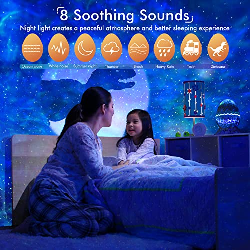 Rossetta Galaxy Projector, Star Projector Galaxy Light Projector For Bedroom, Starlight Projector With Bluetooth Speaker And White Noise, Night Light For Kids Adults Home Thealter, Ceiling, Room Decor #TOP4