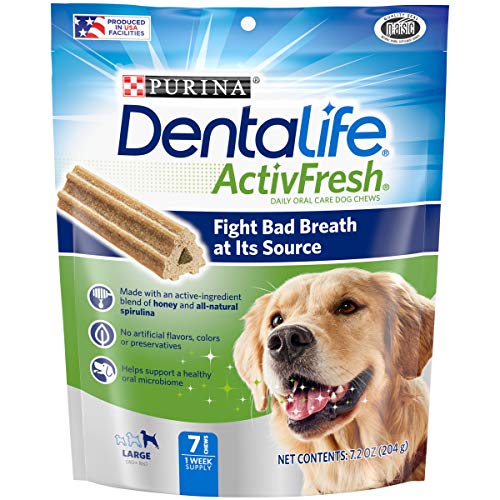 Purina DentaLife Large Breed Dog Dental Chews, ActivFresh