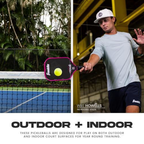 Franklin Sports Compact Training Pickleballs - 69mm 3 Pack - Optic Yellow - image 8