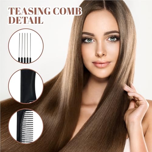 Set profesional de 14 peines para peinado y separación de cabello miniatura 4