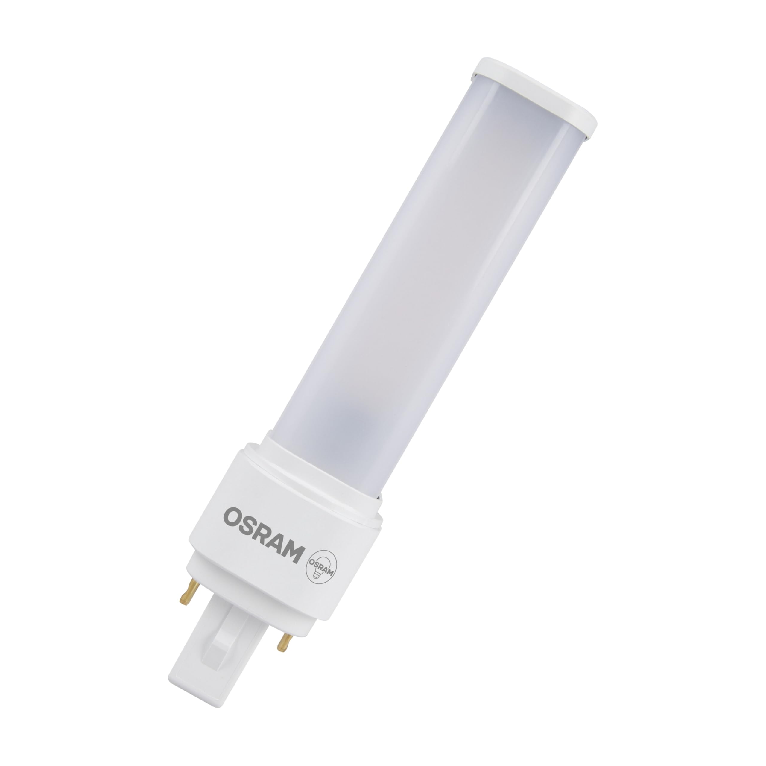 LEDVANCE DULUX D18 Lampada Compatta LED, 7W, 700lm, 3000K bianco caldo, Zoccolo G24D-2, 230V AC/CCG, CRI 80, Diametro 35mm