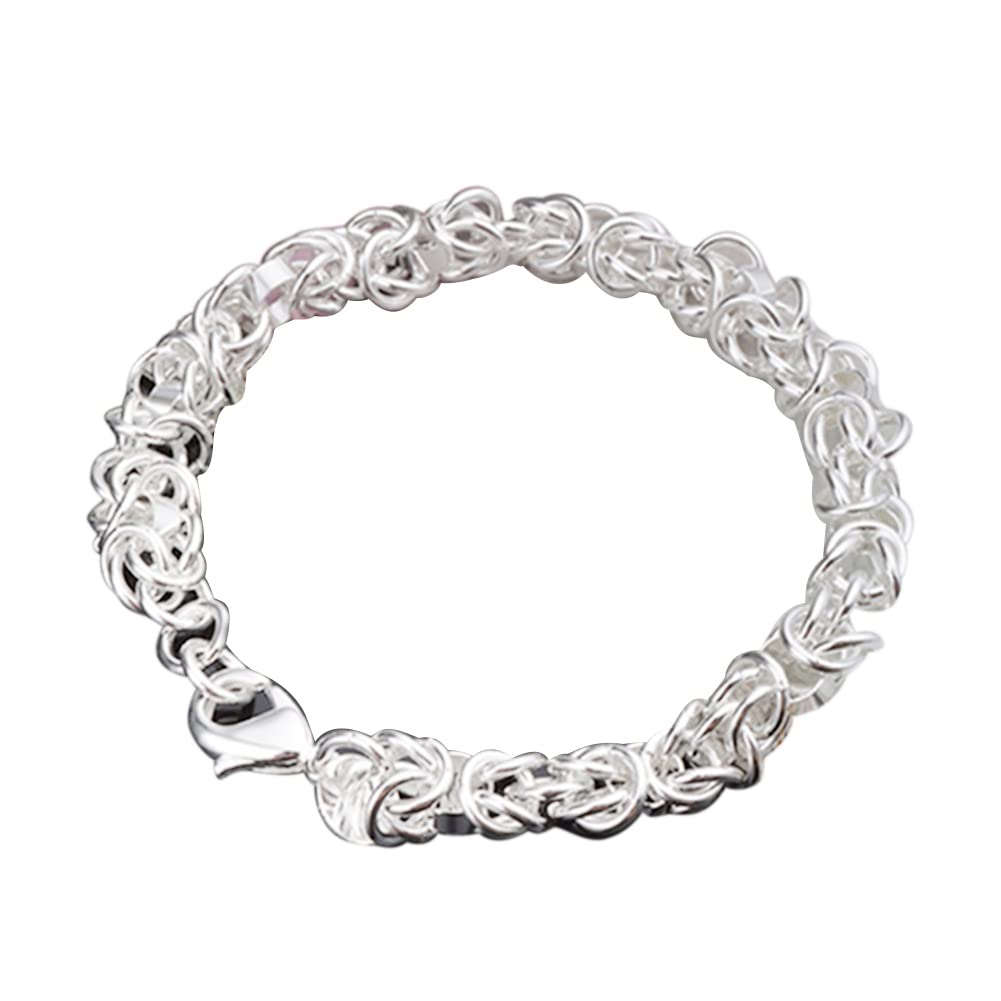 NA Women's Fashion 925 Sterling Silver Link Bracelet Bangle Chain Banquet Jewelry Gift