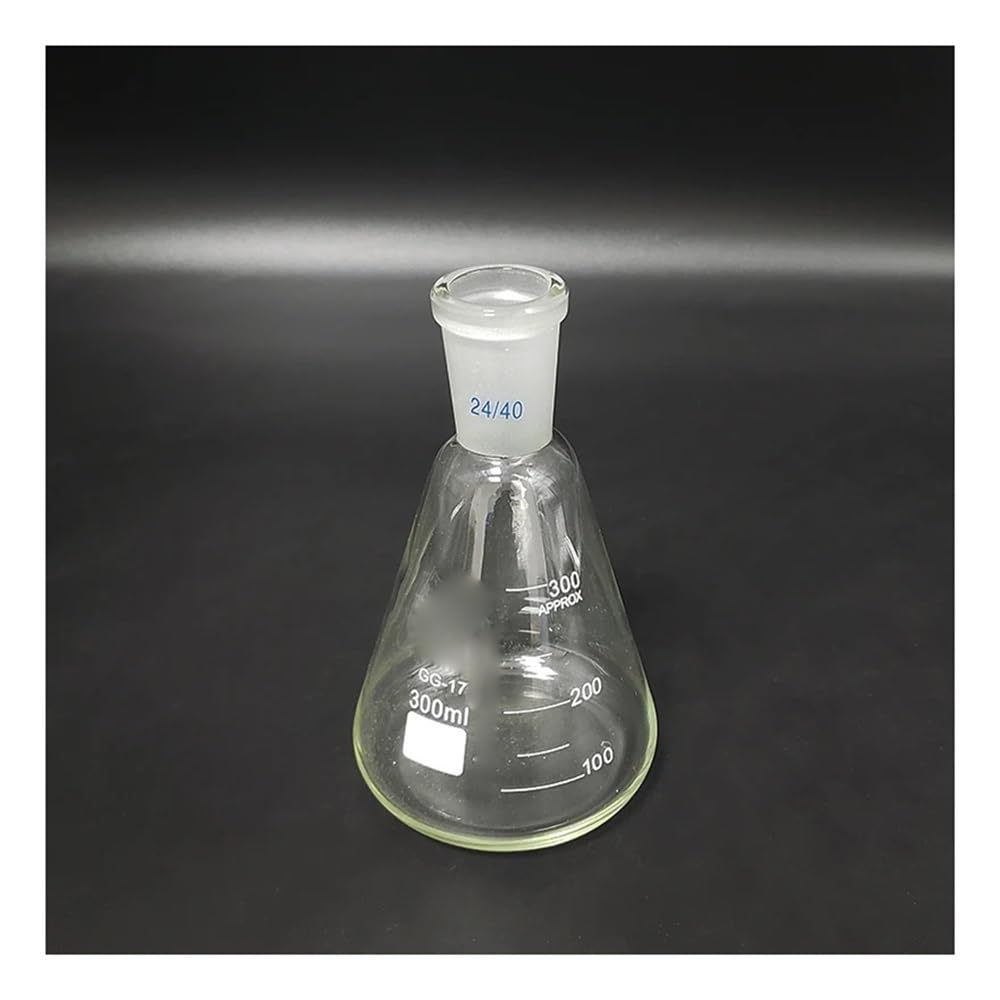 Beuta conica con bocca smerigliata standard Capacità 300 ml Giunto 24/40 con bocca smerigliata standard