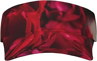 PEIXEN Rose Petal Sports Sun Visor Hats Adjustable Empty Top Baseball Cap Unisex Visor Cap