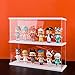 Nynelly 2-Level Clear Acrylic Display Case, Dustproof Showcase for Collection Bricks Blocks Toys Models Minifigures Building, Removable,White
