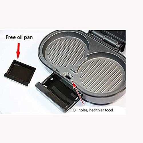 Electric Skillets 2 In 1 Electric Hot Pot Pan Electric Grill Smokeless Barbecue Pot
