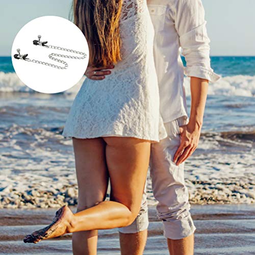 ARTIBETTER Grampo de Mamilo de Mama Clipe de Corrente Longa Brinquedos de Estimulação de Mama Soltei