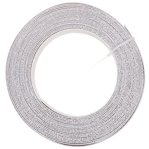 Cinta para cantos con adhesión permanente de PVC blanco cortable 10 M