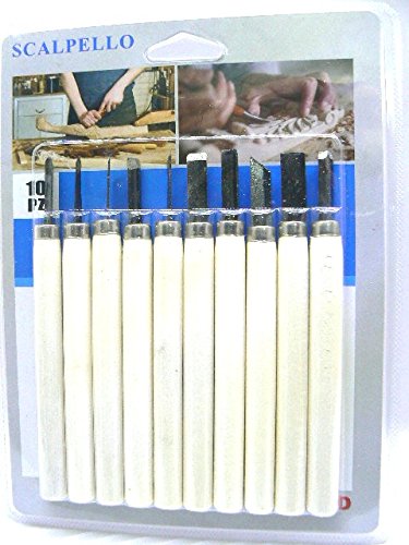 Set 10 scalpelli - sgorbie per la Lavorazione del