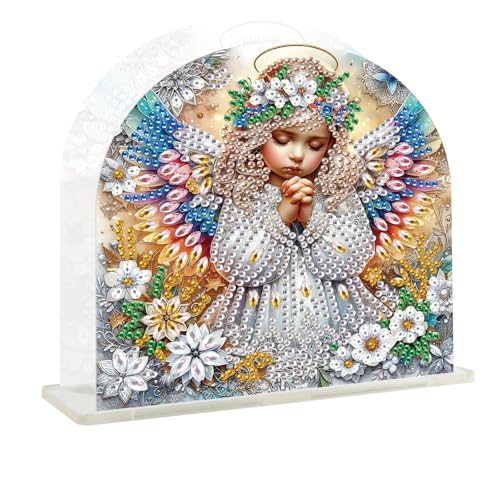JISHSHAY Ange Diamond Painting Porte Serviette de Table Ange Diamant Painting Porte Serviette en Papier Fleur Peinture Diamant Porte-serviettes en Papier...