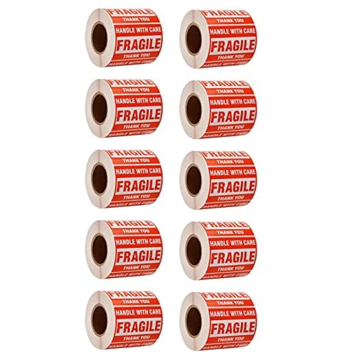 Immuson Fragile Warning Stickers