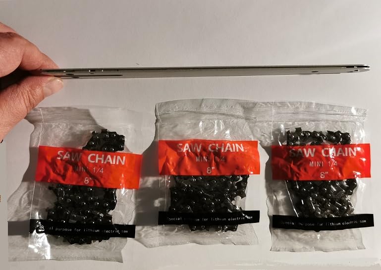 Catena Motosega 35 Cm Barra Da 6 Pollici In Acciaio Ricambio Per Mini Motosega Elettrica A Batteria 6 8435666356833 Motosega Elettrica Einhell - Foto 5