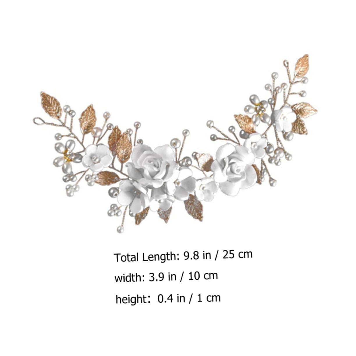 VICASKY 5 Pièces Accessoire Cheveux Mariage Femme Fleur Argentée Élégant pour Mariée Délicate et Chic
