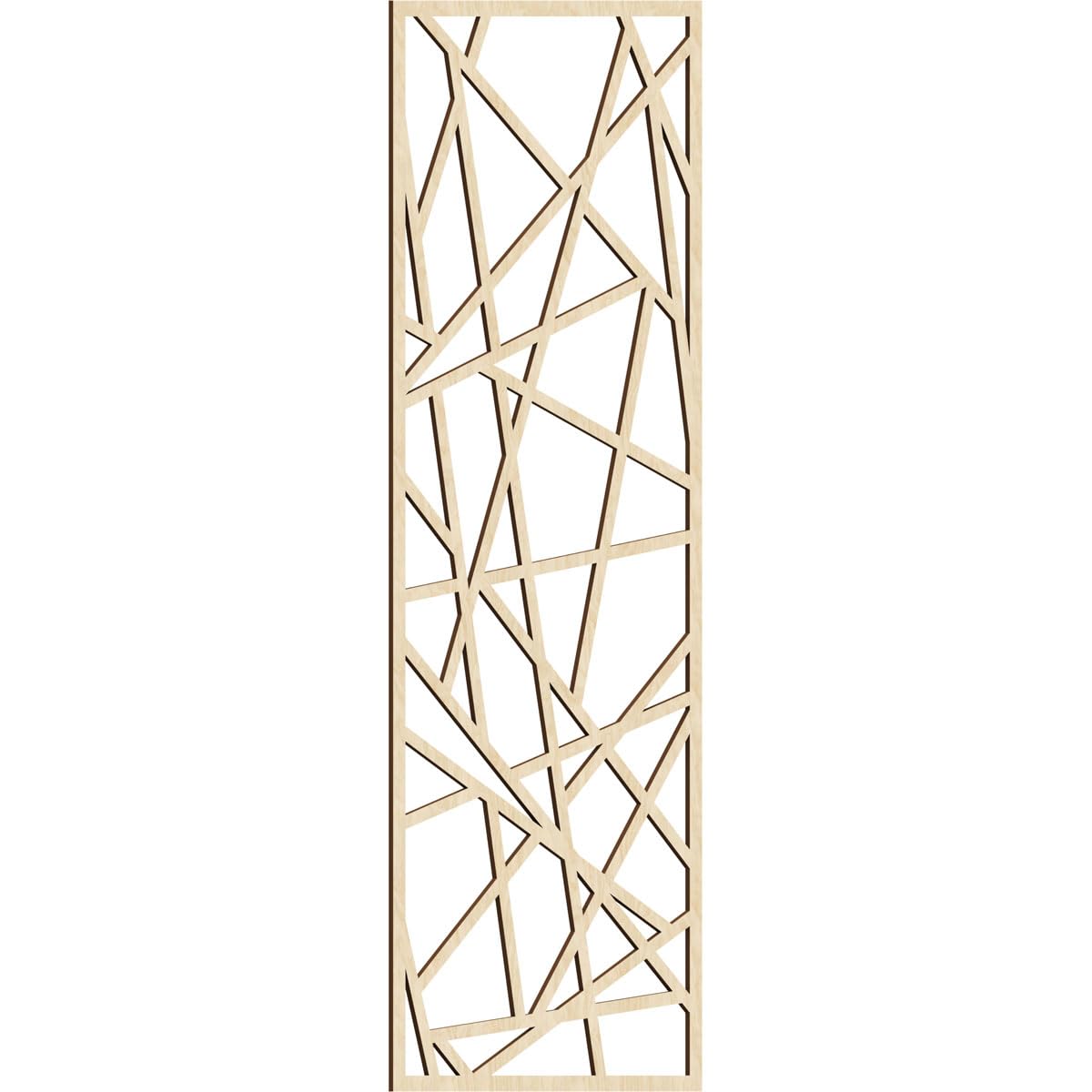 Conway Decorative Pierced Fretwork Wood Wall Panels, 25 3/8"W x 64 3/8"H x 1/4"T, Birch
