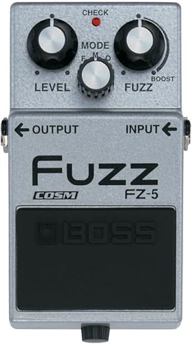 BOSS Pedal de guitarra FZ-5 Fuzz (FZ-5), plateado, meduim