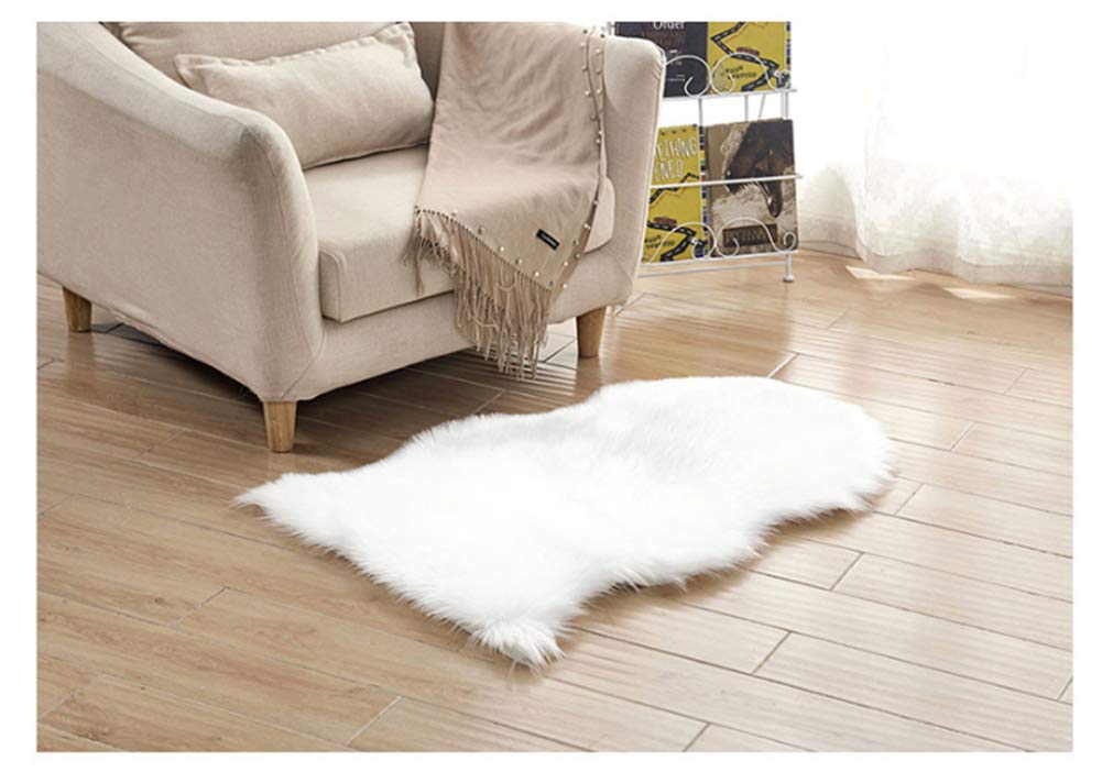 QIKEGooods Sofa Rug Floor Fuax Fur Soft Fluffy Faux Sheepskin Shaggy Carpet Mats for Living Room Bedroom Sofa Chair โ image 1