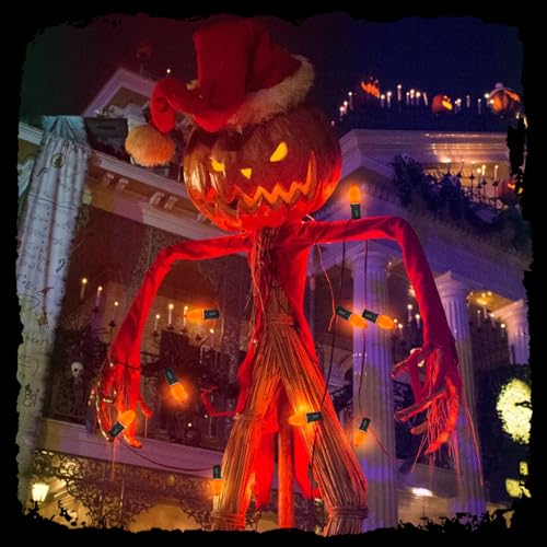 Image of GOOTHY C7 LED Outdoor Halloween Lights 25Ft Orange Halloween Decoration String Lights with 27 Shatterproof Orange LED Bulbs, Hanging Outdoor Patio Lights for Christmas Party Patio Wedding Holiday
