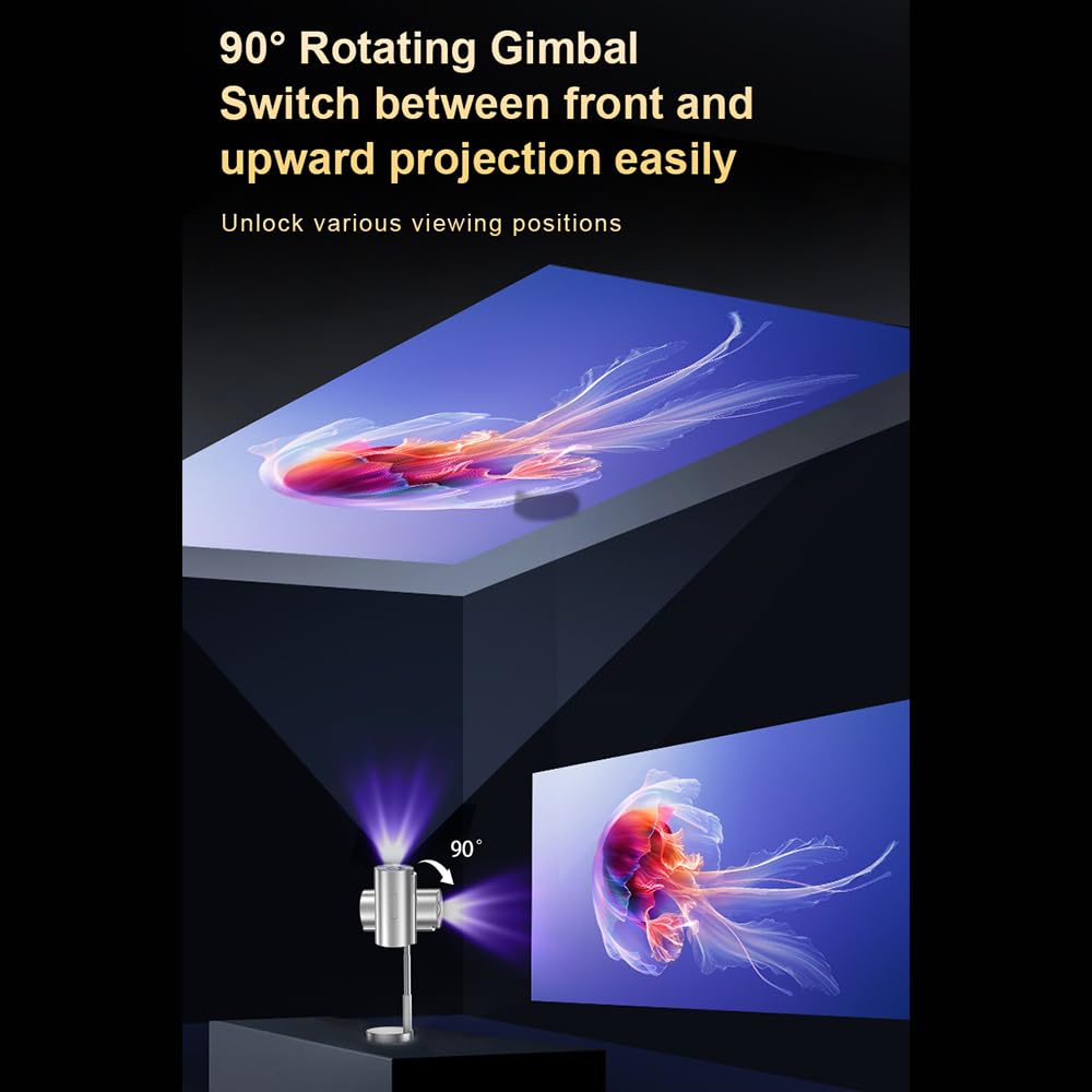 Proiettore Portatile Bisofice 4K Cinema WiFi Rotabile 90° - Dettaglio