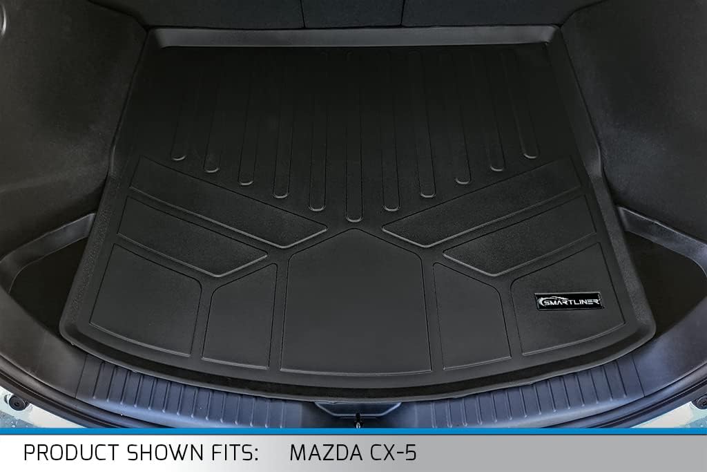 SMARTLINER All Weather Custom Fit Cargo Trunk Liner Floor Mat Compatible with 2022-2025 Mazda CX5 - Image 2