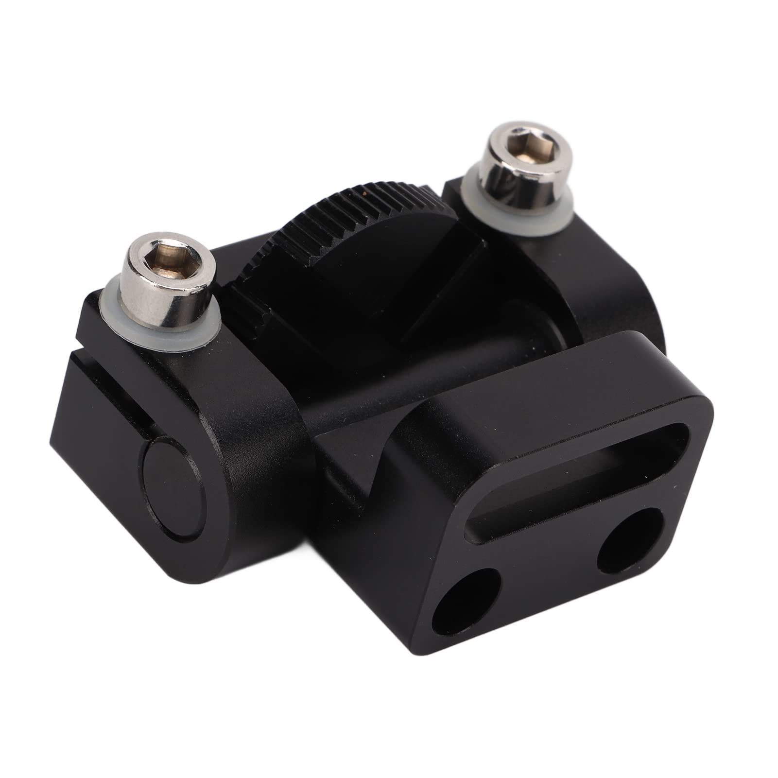 Rabbit Cage Monitor Stabilizer with 1/4in Screw, SLR Camera Accessory, Quick Release Bracket, 180° Universal Mount, Black Aluminum Alloy, Easy to Carry